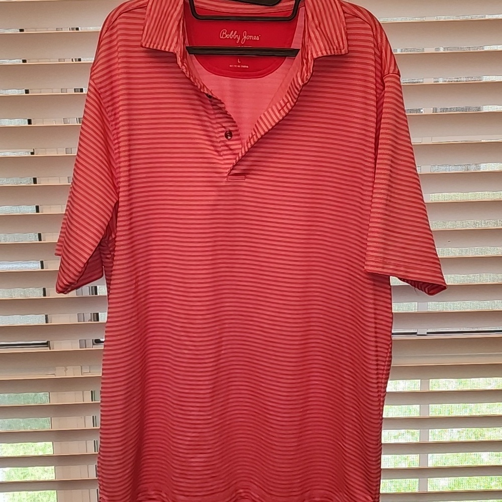 Bobby Jones Men’s Golf Shirt. Size Large. Pink